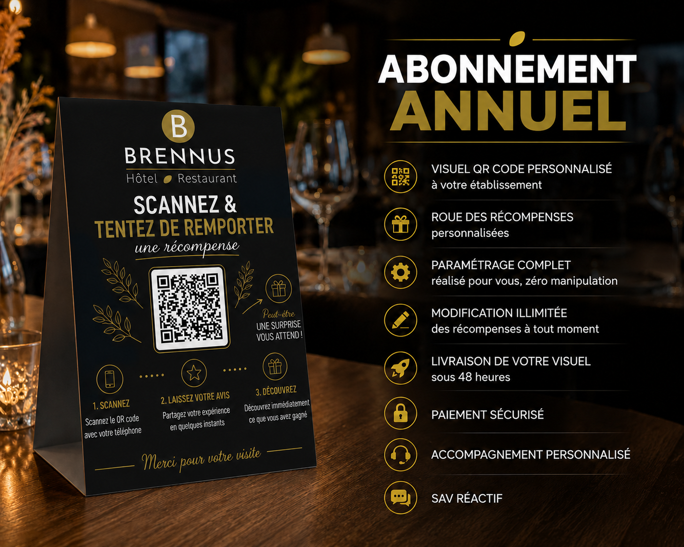 Abonnement annuel - La roue des récompenses