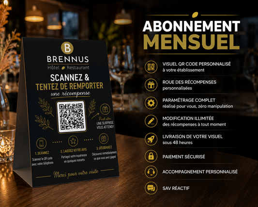 Abonnement mensuel - La roue des récompenses